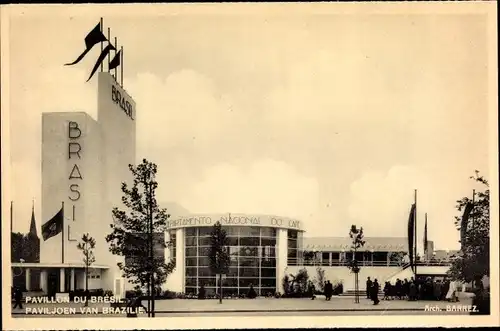 Ak Bruxelles Brüssel, Exposition 1935, Pavillon du Bresil