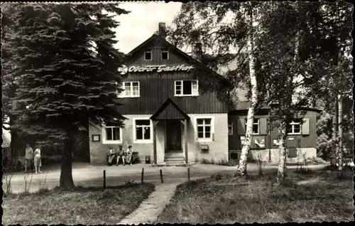 Ak Schellerhau Altenberg im Erzgebirge, Konsum Gaststätte Oberer Gasthof