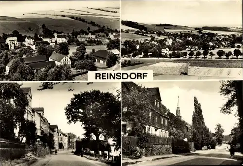 Ak Reinsdorf in Sachsen, Ortsansichten, Straßenansichten