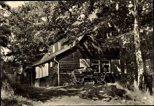 Ak Kirchberg in Sachsen, HO-Gaststätte Anton-Günther-Berghaus, Außenansicht