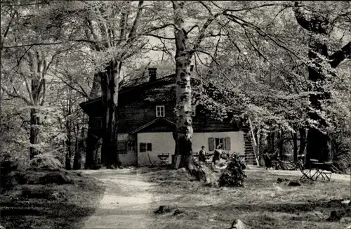 Ak Hirschfeld in Sachsen, Tierpark, Gaststätte