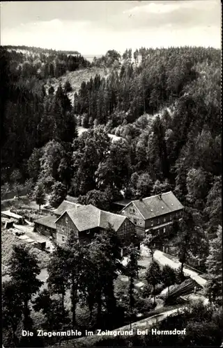 Ak Hermsdorf Thüringen, Die Ziegenmühle im Zeitzgrund