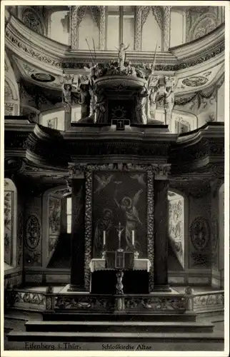 Ak Eisenberg in Thüringen, Schlosskirche, Altar