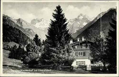 Ak Oberstdorf im Oberallgäu, Pension Marienhof