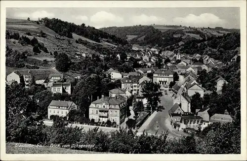 Ak Glashütte in Sachsen, Blick vom Ochsenkopf