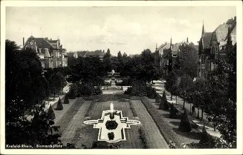 Ak Krefeld am Niederrhein, Bismarckplatz