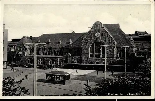 Ak Aachen in Nordrhein Westfalen, Hauptbahnhof