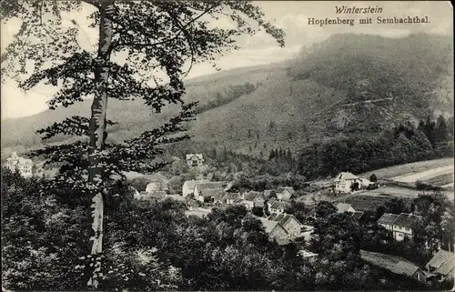 Ak Winterstein Waltershausen in Thüringen, Hopfenberg, Sembachtal