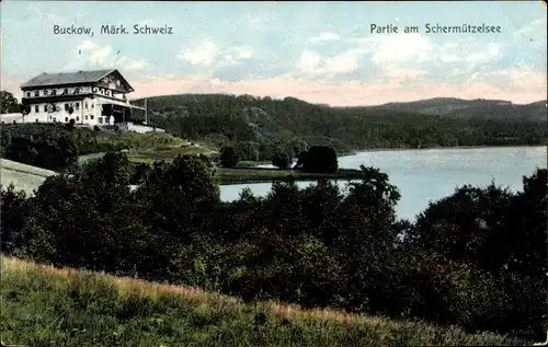 Ak Buckow in der Märkischen Schweiz, Partie am Schermützelsee