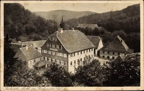 Ak Weinheim an der Bergstraße Baden, Fuchs'sche Mühle im Birkenauer Tal