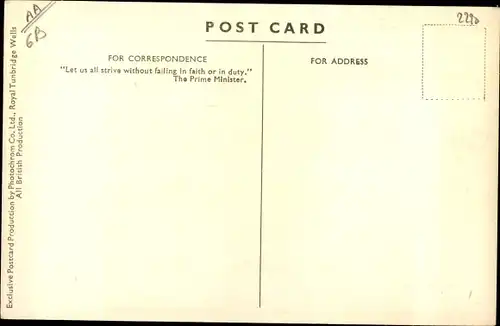 Ak King George VI, Portrait