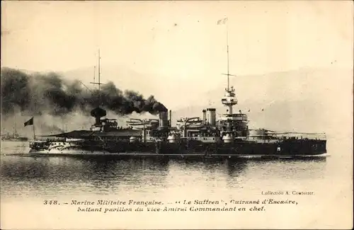 Ak Französisches Kriegsschiff, Suffren, Cuirasse d'Escadre