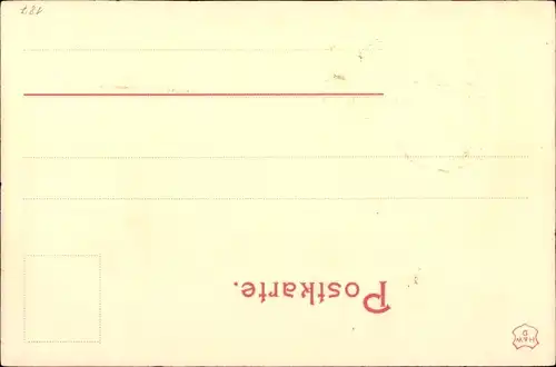 Präge Ak Glückwunsch Neujahr 1900, Glücksklee, Siegel