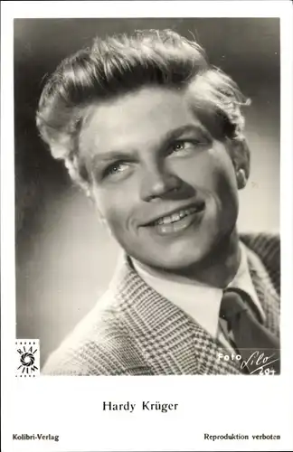 Ak Schauspieler Hardy Krüger, Portrait