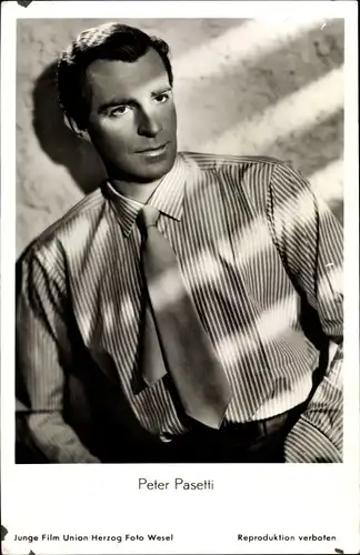 Ak Schauspieler Peter Pasetti, Portrait