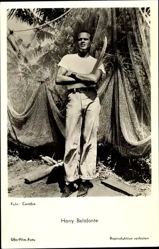 Ak Sänger und Schauspieler Harry Belafonte, Portrait