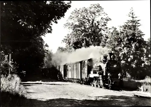 Ak Philippshagen Göhren Rügen, Schmalspurbahn Putbus Göhren, Frühzug von Göhren bei der Einfahrt