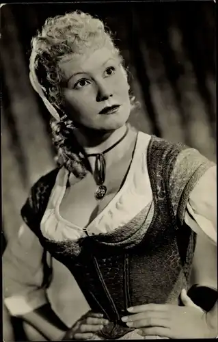 Ak Schauspielerin Lore Frisch, Portrait, DEFA Film, Zar und Zimmermann