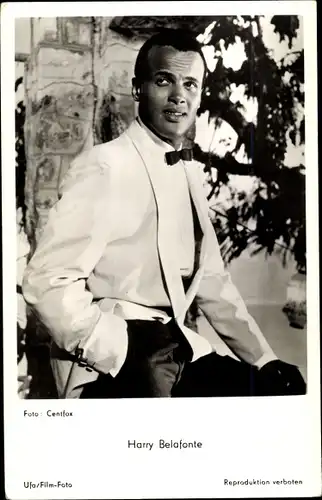 Ak Schauspieler und Sänger Harry Belafonte, Portrait, Banana Boat Song