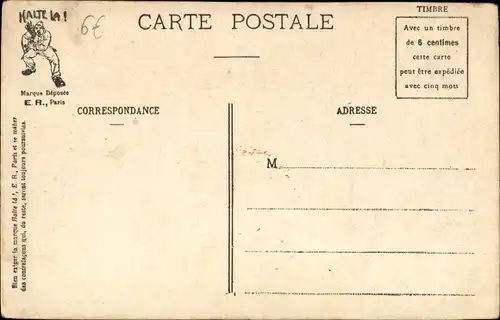 Buchstaben Ak H, L'Alphabet du Soldat, Hommes de Chambre, Soldatenleben