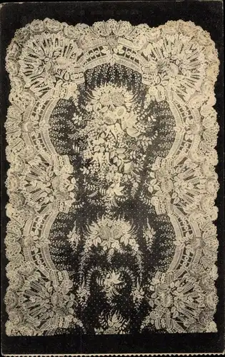 Ak Bruxelles Brüssel, Dentelles de Bruxelles, Echarp, Spitze