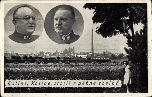 Ak Kolín Kolin Mittelböhmen, Komponisten, Alois Vlasák,  František Kmoch
