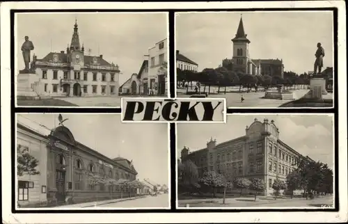 Ak Pečky Petschek Mittelböhmen