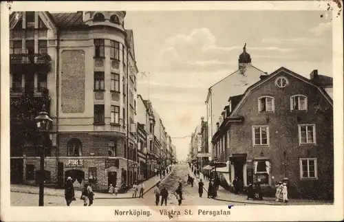 Ak Norrköping Schweden, Västra St. Persgatan