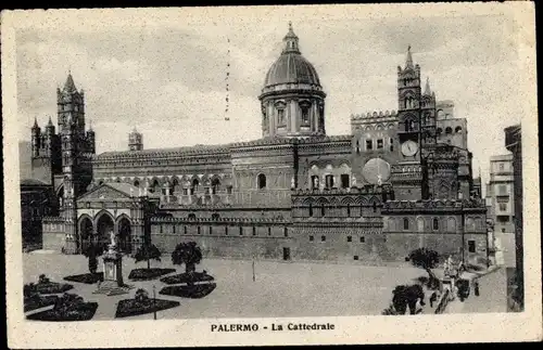 Ak Palermo Sizilien Sicilia Italien, La Cattedrale