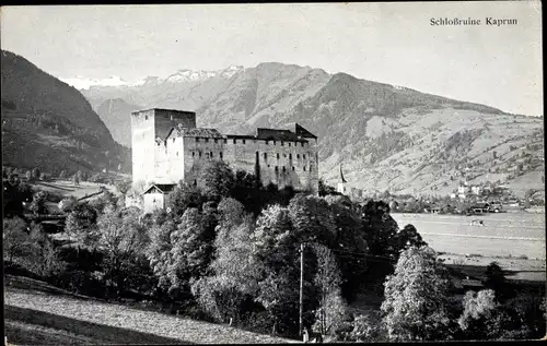 Ak Kaprun in Salzburg, Schlossruine