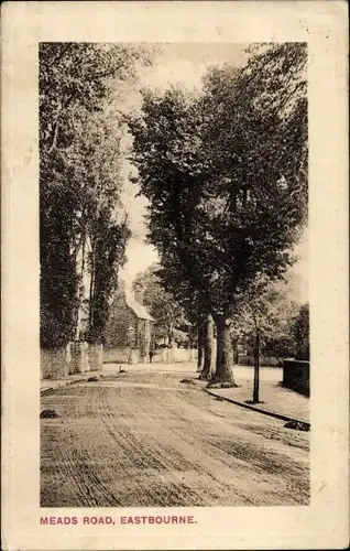 Präge Ak Eastbourne East Sussex England, Meads Road
