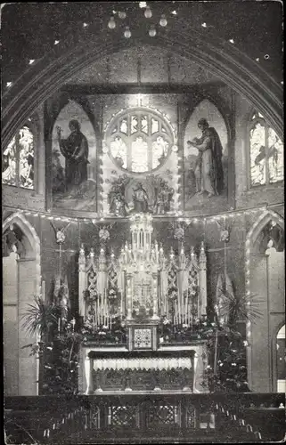Ak Johnstone Schottland, St. Margaret's, Inneres der Kirche