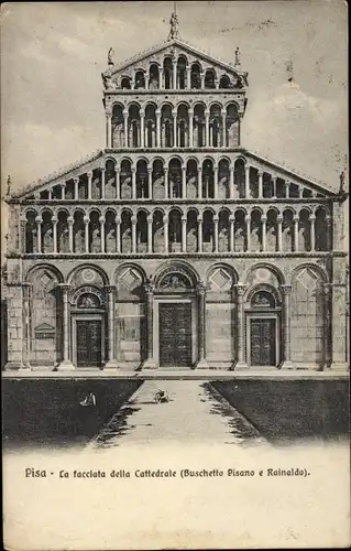 Ak Pisa Toscana, La facciata della Cattedrale