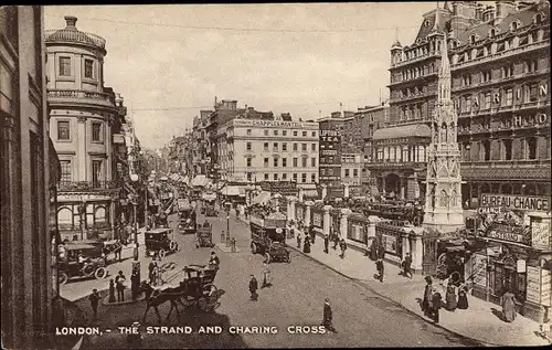 Ak London City England, The Stand and charing Cross