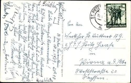 Ak Sankt Peter Freienstein Steiermark, Totalansicht