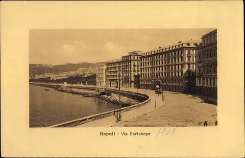 Ak Napoli Neapel Campania, Via Partenope