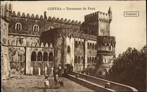 Ak Sintra Cintra Portugal, Terrasses da Pena