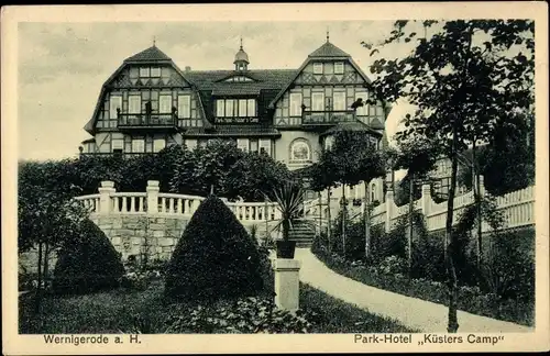 Ak Wernigerode am Harz, Parkhotel Küsters Camp, Bes. Ernst Salzwedel