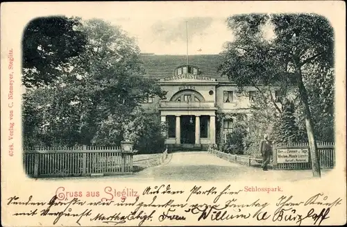 Ak Berlin Steglitz, Schlosspark