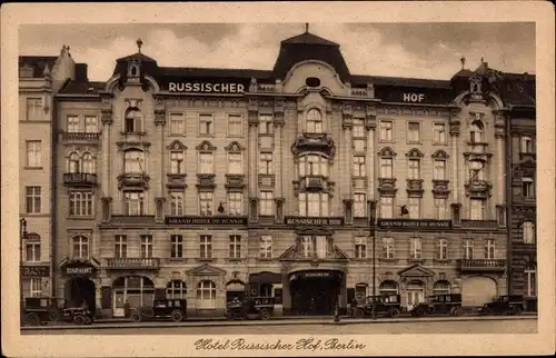 Ak Berlin Mitte, Hotel Russischer Hof, Georgenstraße 21 bis 22, Hôtel de Russie