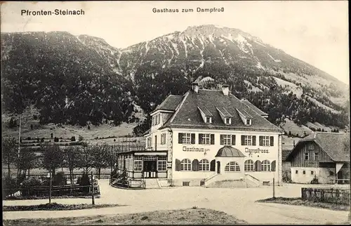 Ak Steinach Pfronten im Allgäu, Gasthof zum Dampfroß