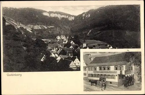 Ak Gutenberg Lenningen in Württemberg, Tal, Gasthaus zum Löwen