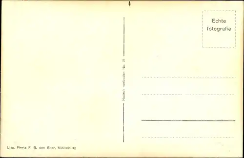 Ak Middelburg Zeeland Niederlande, Noodwinkels Houtkade