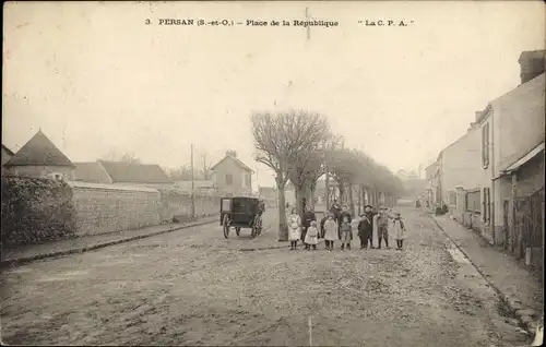 Ak Persan Val-d’Oise, Place de la Republique