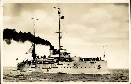 Ak Niederländisches Kriegsschiff, Hr Ms Heemskerk