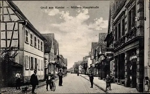 Ak Kandel in der Pfalz Bienwald, Mittlere Hauptstraße