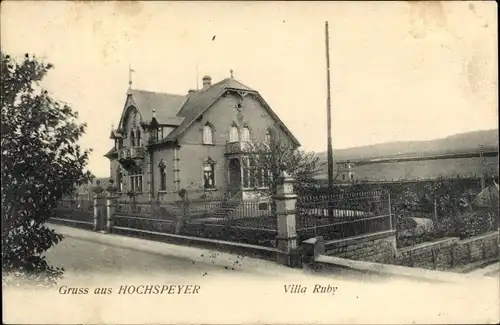 Ak Hochspeyer im Pfälzerwald, Villa Ruby
