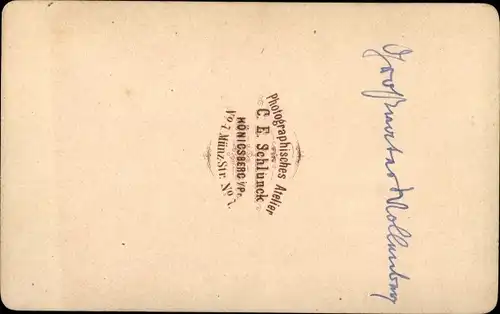 CdV Königsberg Ostpreußen, Deutscher Soldat in Uniform, Großvater Wollenberg