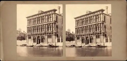 Stereo Foto Venezia Venedig Veneto, Palazzo Vendramin Calergi