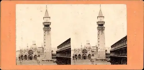 Stereo Foto Venezia Venedig Veneto, Piazza e Chiesa San Marco